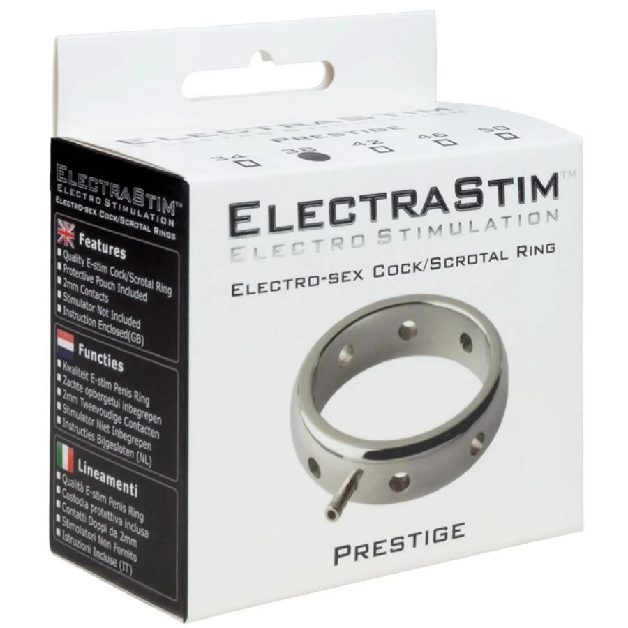 ELECTRASTIM - ANEL PENIANO ELETROMAGNÉTICO DE METAL PRESTIGE 38 MM - Image 4