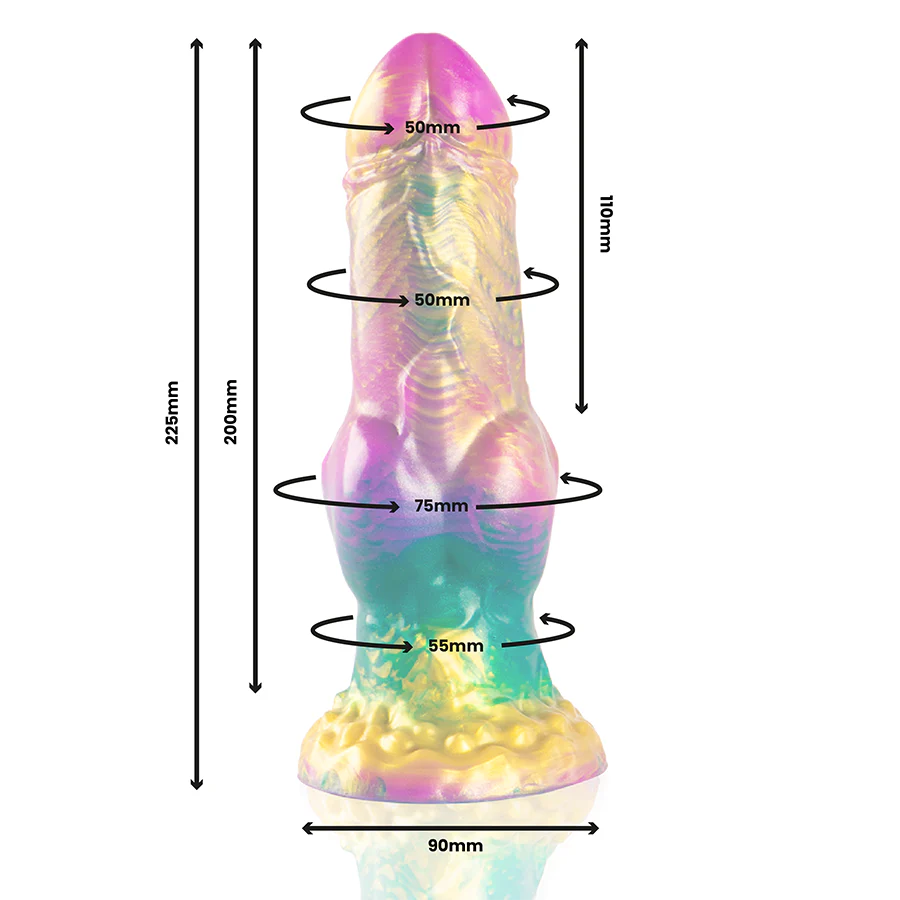 EPIC - IRIS DILDO COM TESTÍCULOS DE PRAZER ARCO-ÍRIS - Image 2