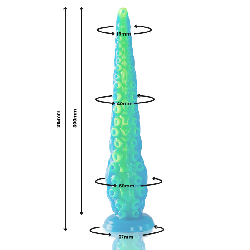 EPIC - SCYLLA FLUORESCENTE FINO TENTCULO DILDO TAMANHO GRANDE - Image 2