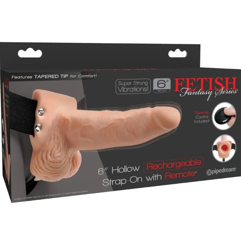FETISH FANTASY SERIES - ARNÊS AJUSTVEL COM CONTROLE REMOTO PÊNIS REALISTA COM TESTÍCULOS RECARREGVEIS E VIBRADOR 15 CM - Image 8