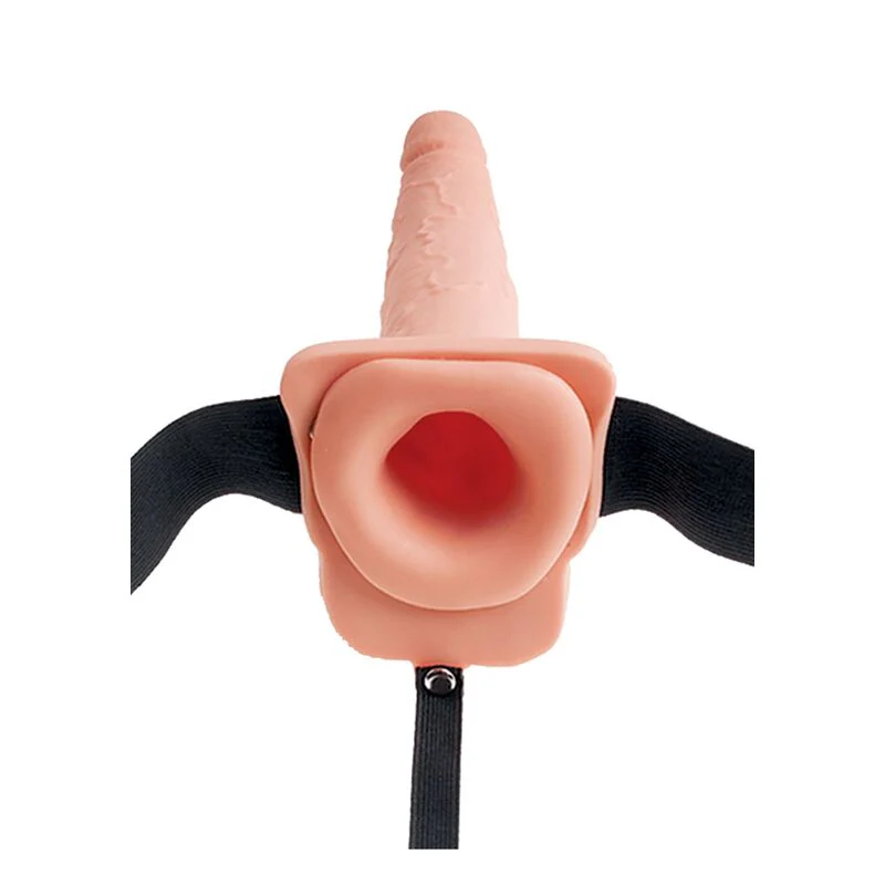 FETISH FANTASY SERIES - ARNÊS AJUSTVEL PÉNIS REALÍSTICO COM BOLAS SQUIRTING 19 CM - Image 2