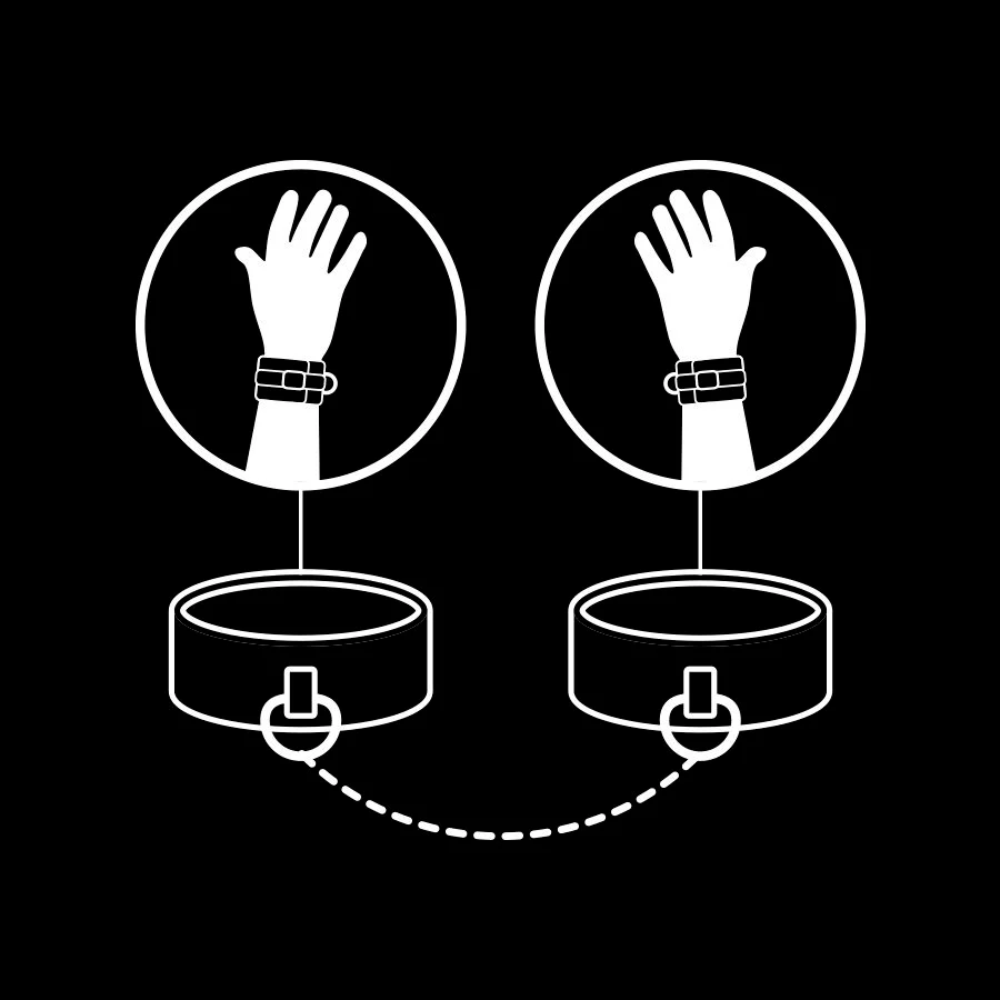 FETISH SUBMISSIVE - ALGEMAS DE COURO VEGANO COM FORRO DE NOPRENE - Image 8