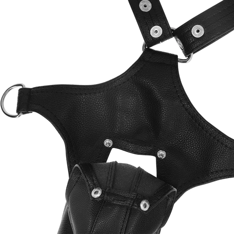 FETISH SUBMISSIVE ATTITUDE - ARNÊS DE COURO ECO EM FORMA DE V PARA HOMEM - Image 6