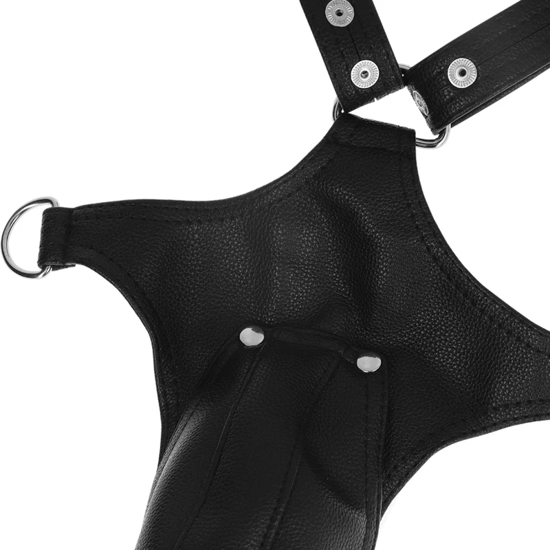FETISH SUBMISSIVE ATTITUDE - ARNÊS JOCK STRAP DE COURO ECO MASCULINO - Image 5