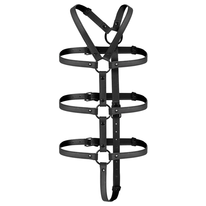 FETISH SUBMISSIVE BONDAGE - ARNÊS AJUSTÁVEL TORSO E BRAÇOS - Image 3
