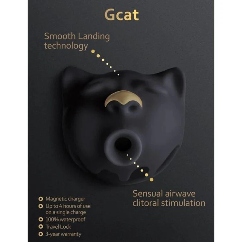 G-VIBE - GCAT MÍSTICO PRETO CLITÓRIS OTADOR - Image 6