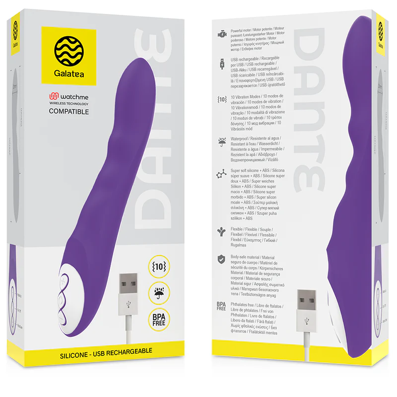 GALATEA - VIBRADOR DANTE LILAC COMPATÍVEL COM A TECNOLOGIA WATCHME WIRELESS - Image 2