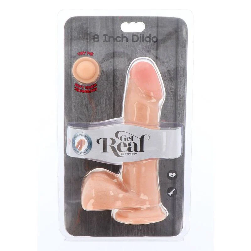 GET REAL - DILDO DE DUAL DENSIDADE PELE DE BOLAS DE 18 CM - Image 3