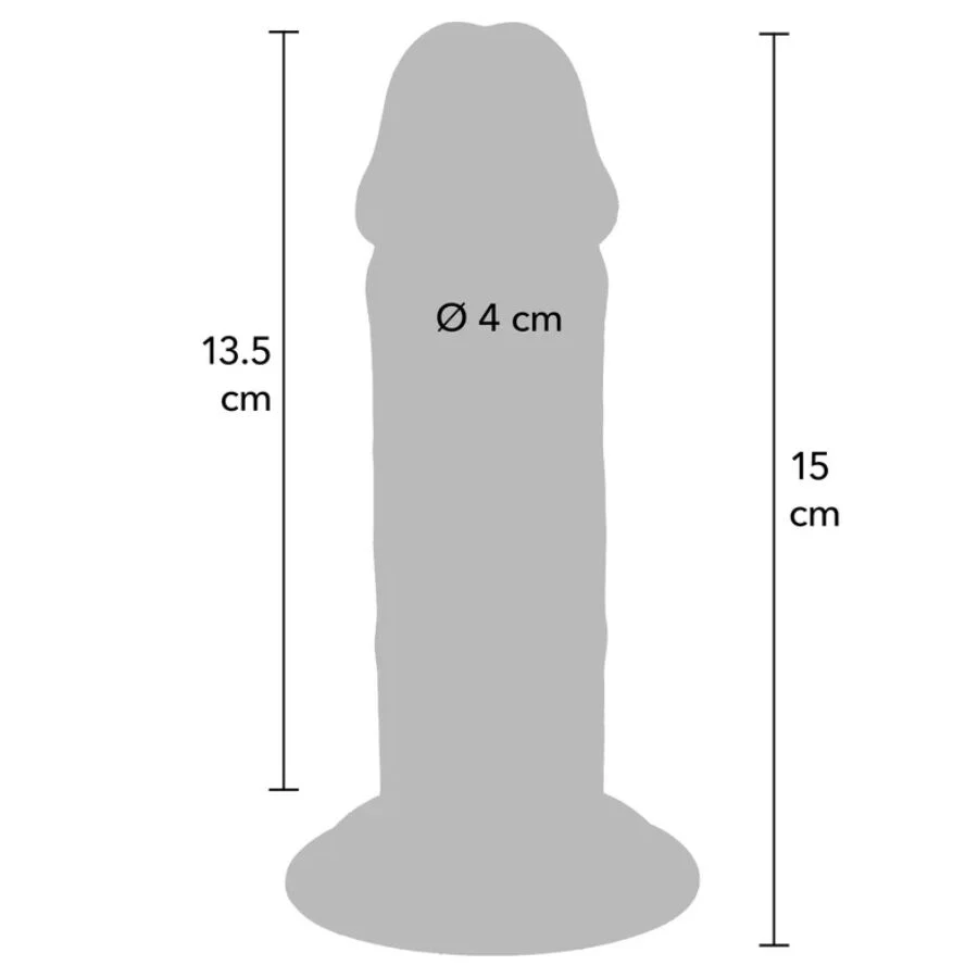 GET REAL - PÊNIS DE TPE DELUXE DE DUPLA DENSIDADE E ESPESSURA, 15 CM - Image 4