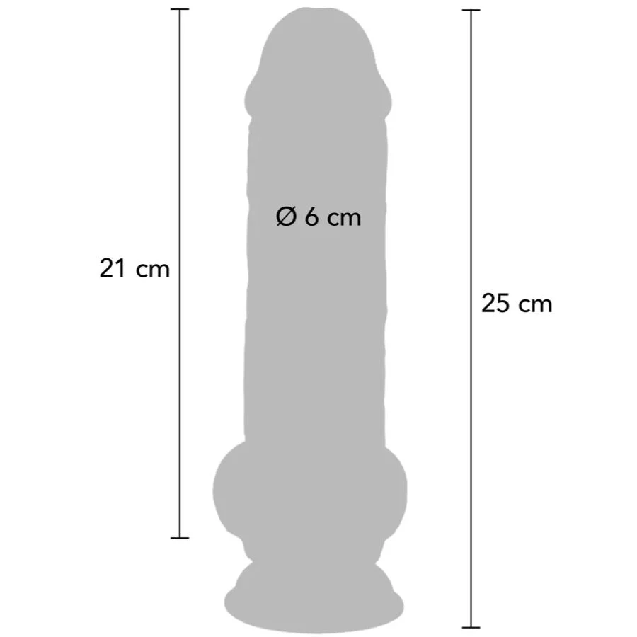 GET REAL - PÊNIS REALISTA DE LUXO COM TESTÍCULOS EXTRA GROSSOS DE 25 CM - Image 4