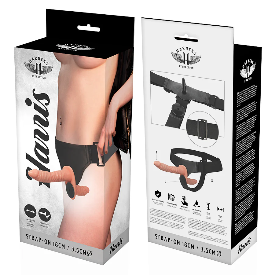 HARNESS ATTRACTION - HARRIS DUPLA PENETRACI N COM VIBRAO 18 CM -O- 3.5 CM - Image 6