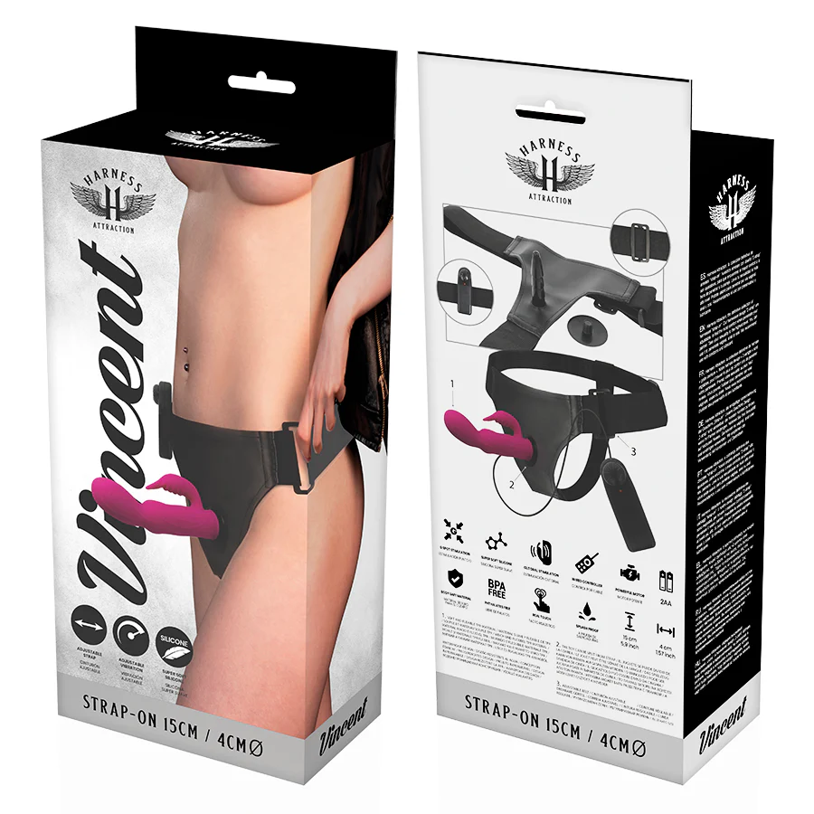 HARNESS ATTRACTION - RNES VIBRADOR COELHO VINCENT 15 CM -O- 4 CM - Image 7