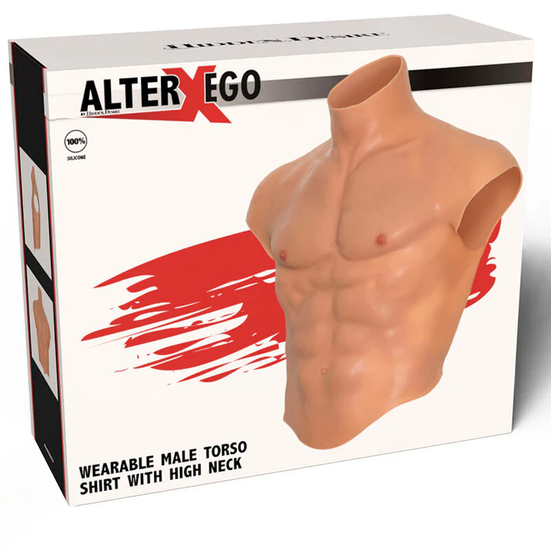 HIDDEN DESIRE - ALTER EGO SILICONE MASCULINO TRONCO CAMISA COM CARNE ABS - Image 6