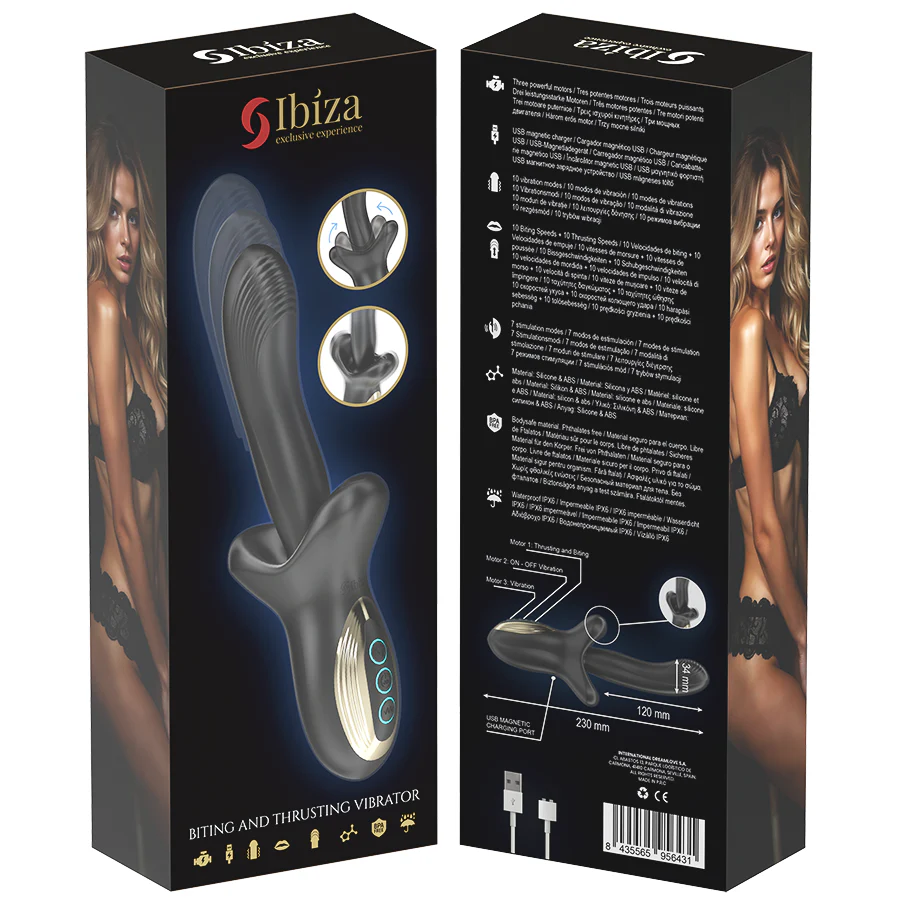 IBIZA - VIBRADOR PODEROSO COM EFEITO DE IMPULSÃO E MORDIDA - Image 6