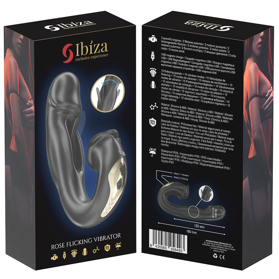 IBIZA - VIBRADOR ROSA COM EFEITO DE FLICKING E ESTIMULADOR DE CLITÓRIS - Image 6