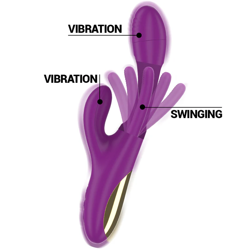 INTENSE - APOLO VIBRADOR MULTIFUNO RECARREGVEL 7 VIBRAÕES COM LÍNGUA OSCILANTE ROXA - Image 3