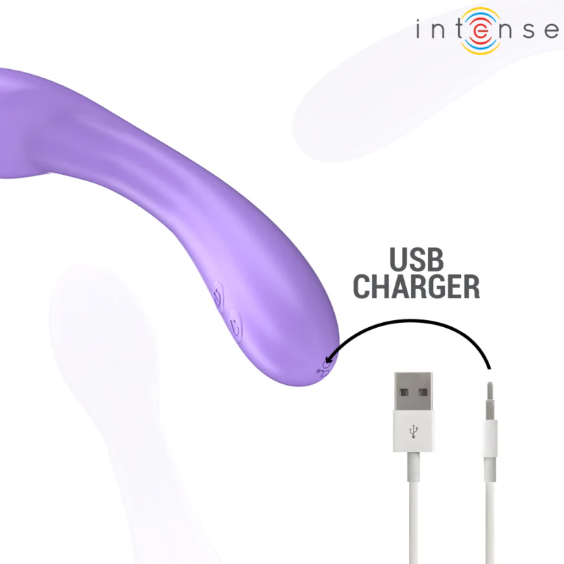 INTENSE - BECKY VIBRADOR 19 CM AQUECÍVEL 7 VIBRAÇÕES ROXO - Image 6