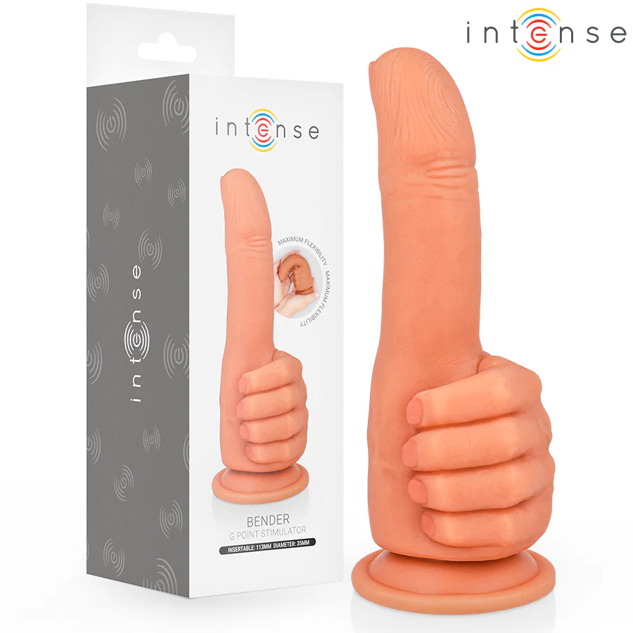 INTENSE - BENDER ESTIMULADOR DE PONTO G MÃO FLEXÍVEL 11,3 CM