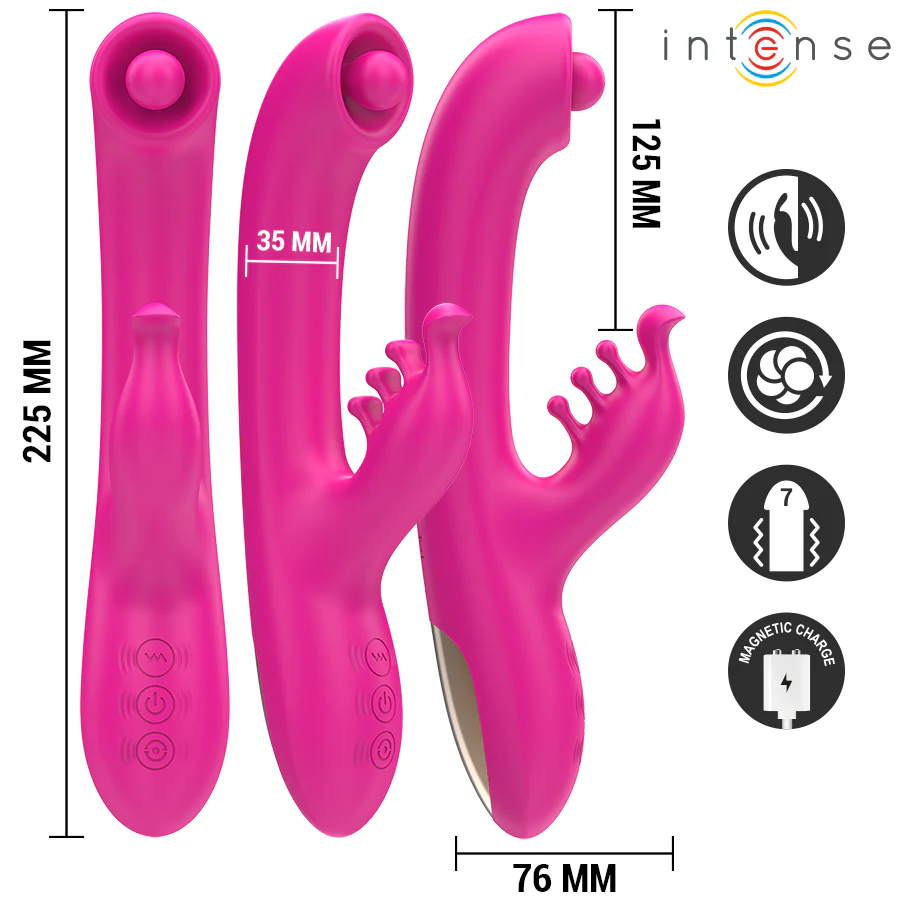 INTENSE - CHRISTINA MULTIFUNCIONAL RABBIT VIBRADOR 22,5 CM ROSA - Image 2