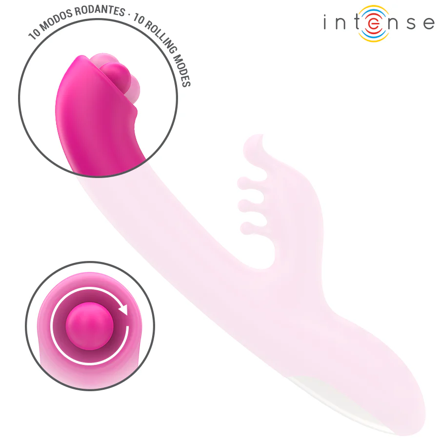 INTENSE - CHRISTINA MULTIFUNCIONAL RABBIT VIBRADOR 22,5 CM ROSA - Image 5