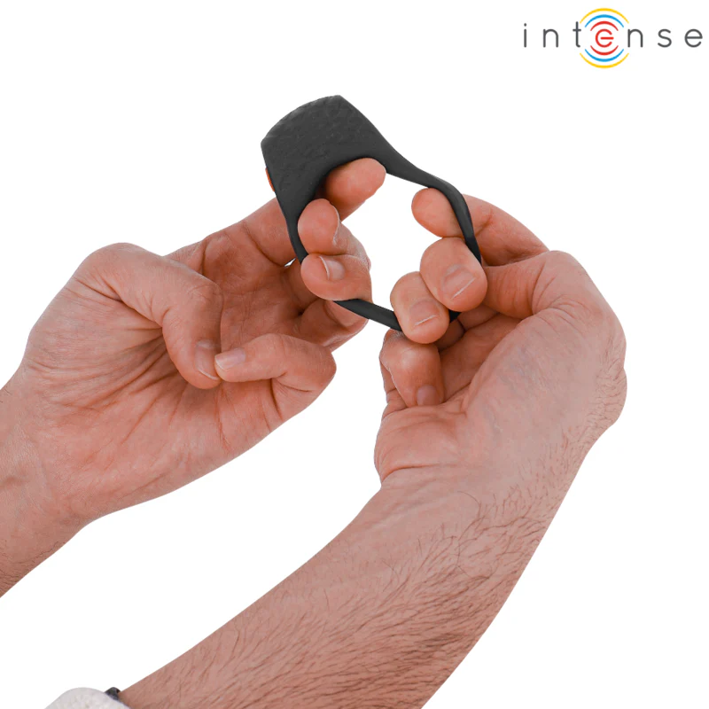 INTENSE - CLOVER VIBRADOR ANEL PENIS 10 VIBRAÇÕES PRETO - Image 5