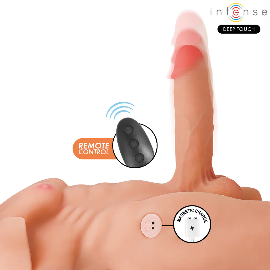 INTENSE DEEP TOUCH - TORSO MARTY COM DILDO REALISTA VIBRAÇÃO E CONTROLE REMOTO DE IMPULSO - Image 4