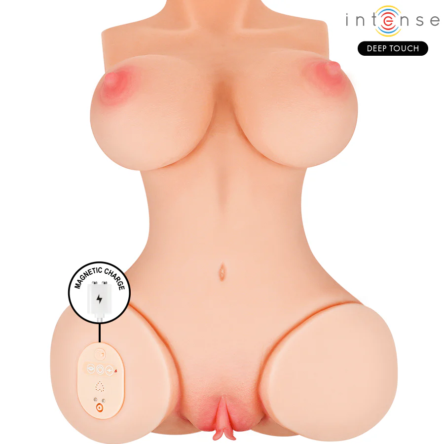 INTENSE DEEP TOUCH - TORSO REALISTA COM SUCÇÃO E GEMIDOS COM CONTROLE REMOTO DE VIBRAÇÃO FEMININA - Image 5