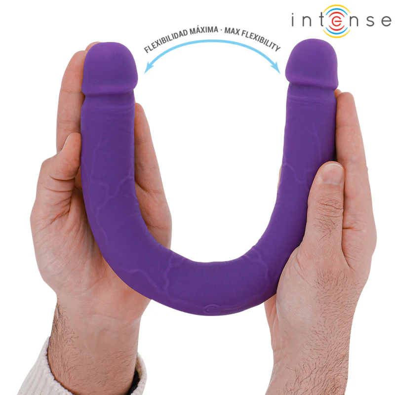 INTENSE - GUNTER DILDO VIBRADOR DUPLO 40 CM ROXO CONTROLE REMOTO - Image 5
