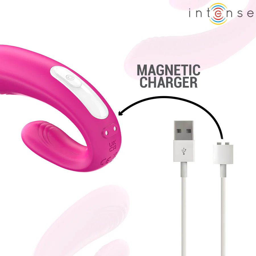INTENSE - JANET DUAL ESTIMULADOR EM U E VIBRADOR COM CONTROLE REMOTO ROSA - Image 7