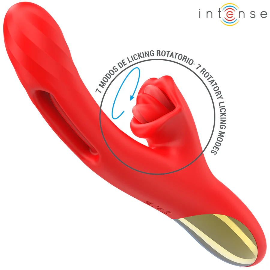 INTENSE - JESSICA MULTIFUNCIONAL VIBRADOR ESTIMULAÇÃO DO CLITÓRIS 24,8 CM VERMELHO - Image 3