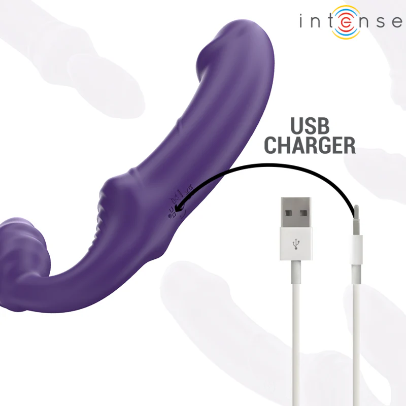 INTENSE - JILL VIBRADOR DUPLO 20 CM ROXO CONTROLE REMOTO - Image 7