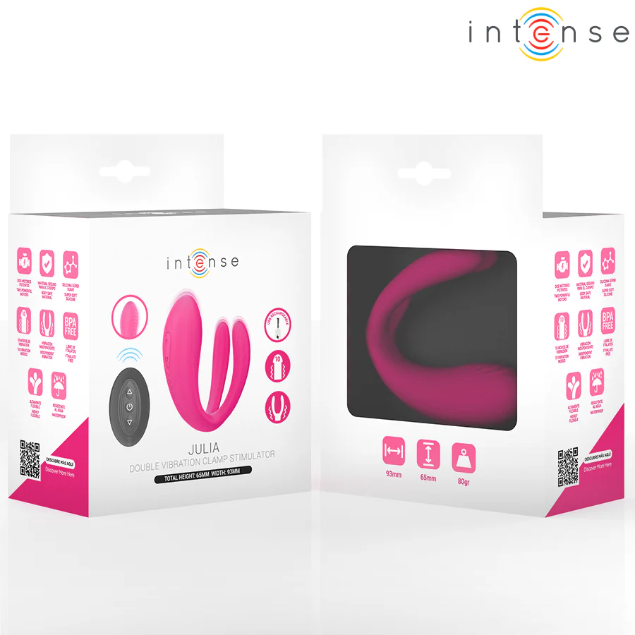 INTENSE - JULIA VIBRADOR DUPLO COM CONTROLE REMOTO - Image 2