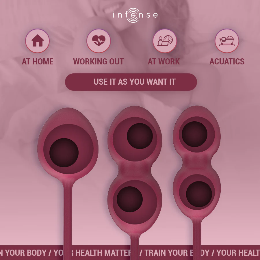 INTENSE - KIT CHARLI KEGEL BALL BURGUNDY - Image 3