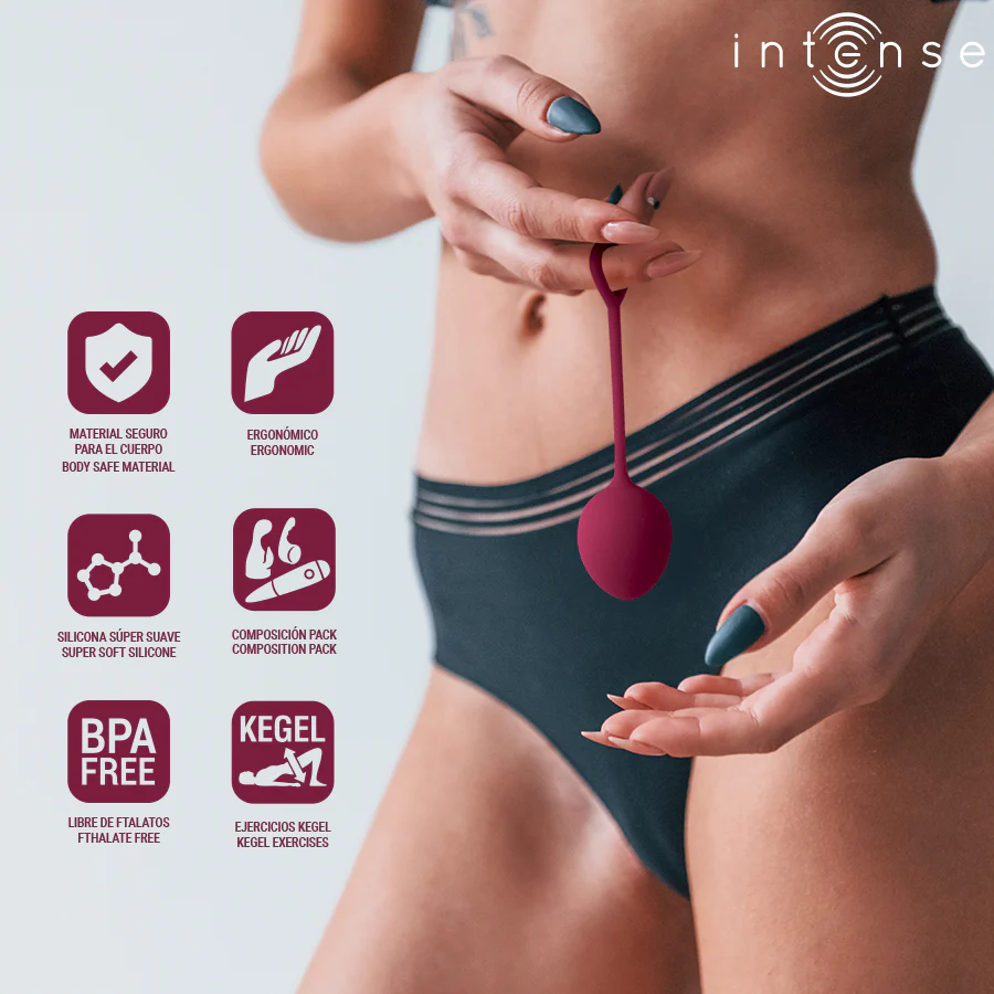 INTENSE - KIT CHARLI KEGEL BALL BURGUNDY - Image 6