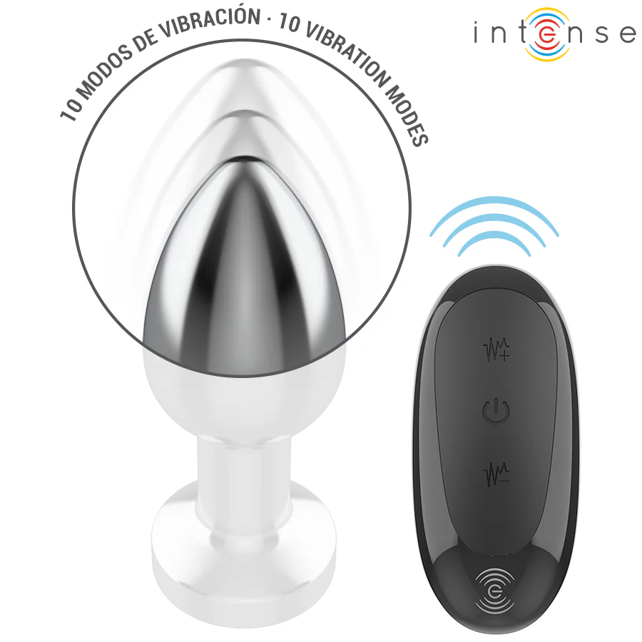 INTENSE - PLUG ANAL 10 VIBRAÇÕES METAL COM CONTROLE REMOTO M - Image 3