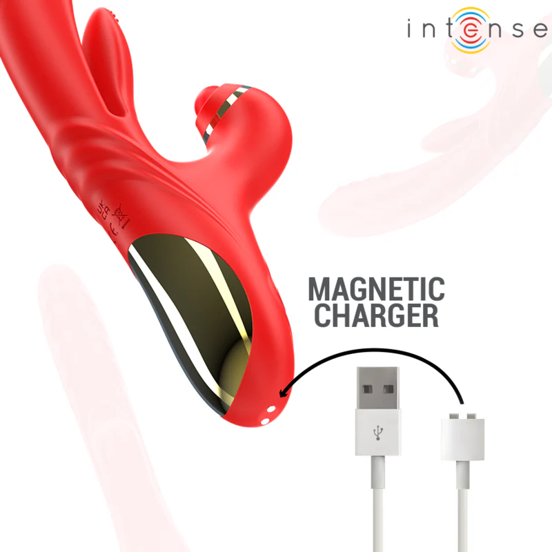 INTENSE - ROSALIA VIBRADOR MULTIFUNCIONAL 3 EM 1 VERMELHO - Image 7