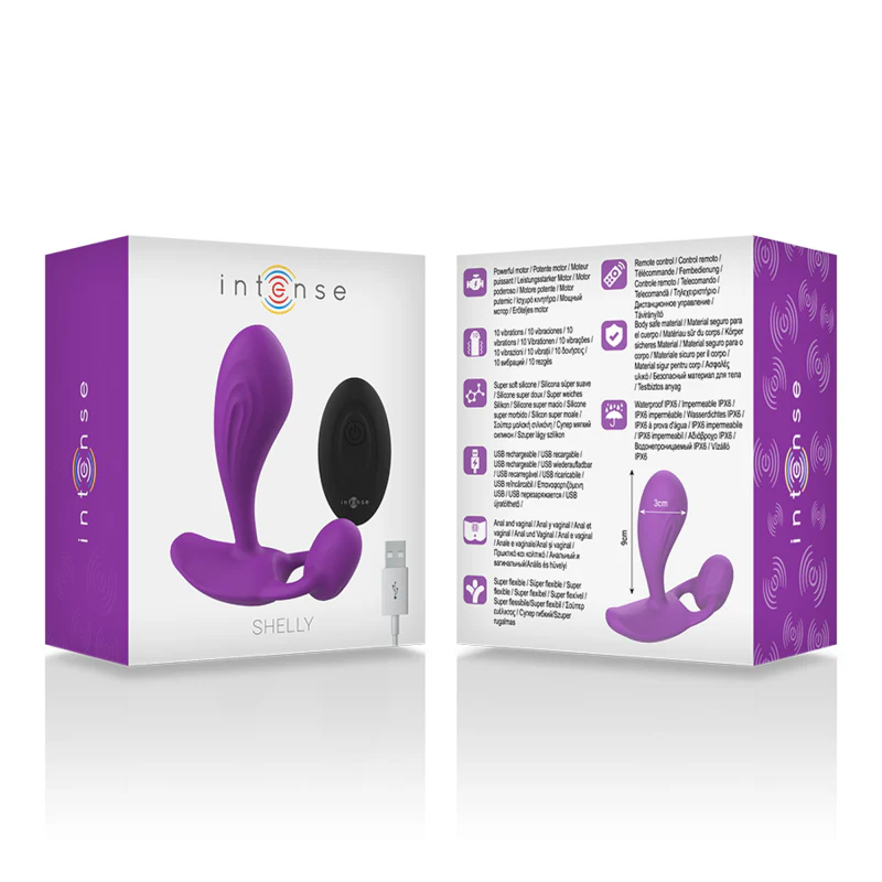 INTENSE - SHELLY PLUG ANAL CONTROLE REMOTO ROXO - Image 5