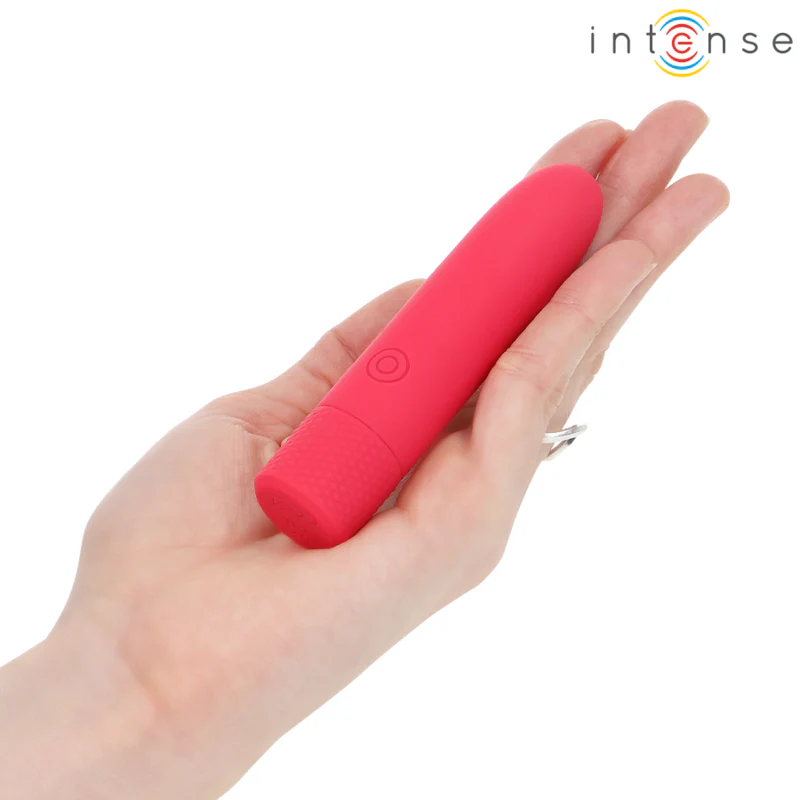 INTENSE - SYMONE USB RECARREGÁVEL VIBRATÓRIA BULLET 8 VIBRAÇÕES VERMELHO 10 X 2,2 CM - Image 6