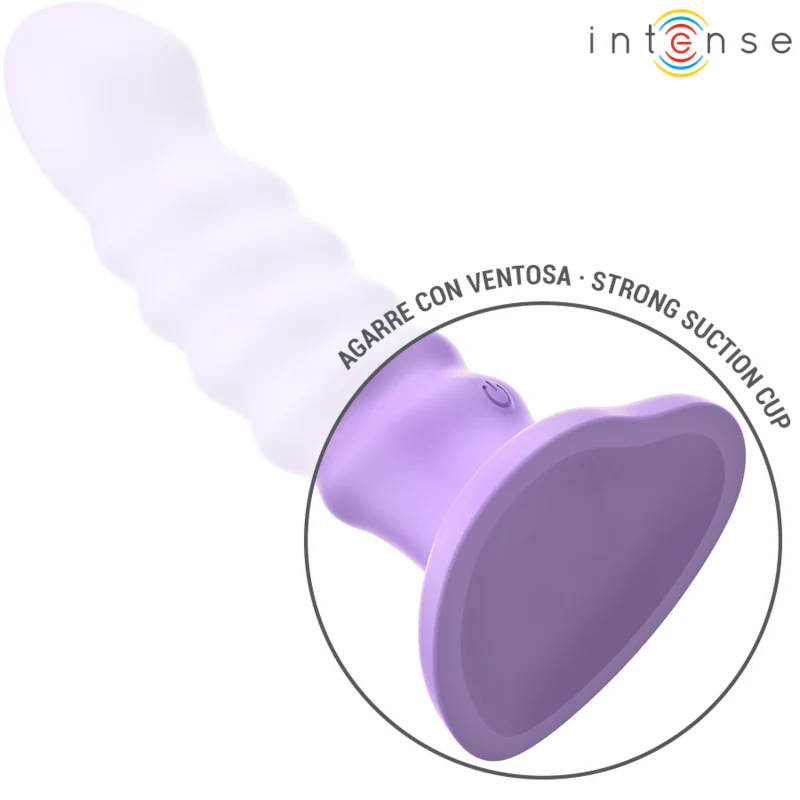 INTENSE - VIBRADOR BRENDA TAMANHO M DESIGN ESPIRAL 10 VIBRAÇÕES ROXO CONTROLE REMOTO - Image 5