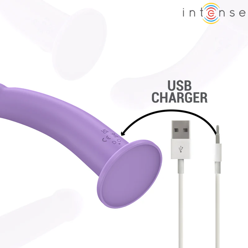 INTENSE - VIBRADOR EDDIE 17,5 CM 10 VIBRAÇÕES ROXO CONTROLE REMOTO - Image 7