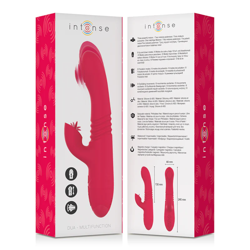 INTENSE - VIBRADOR UP & DOWN RECARREGVEL DUA MULTIFUNO COM LÍNGUA VERMELHA - Image 5