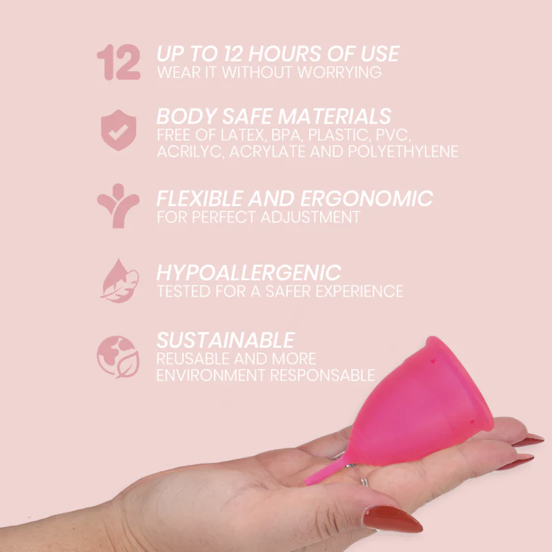 INTIMICHIC - COPO MENSTRUAL GRAU MÉDICO SILICONE - TAMANHO S - Image 5