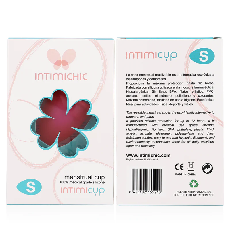 INTIMICHIC - COPO MENSTRUAL GRAU MÉDICO SILICONE - TAMANHO S - Image 7