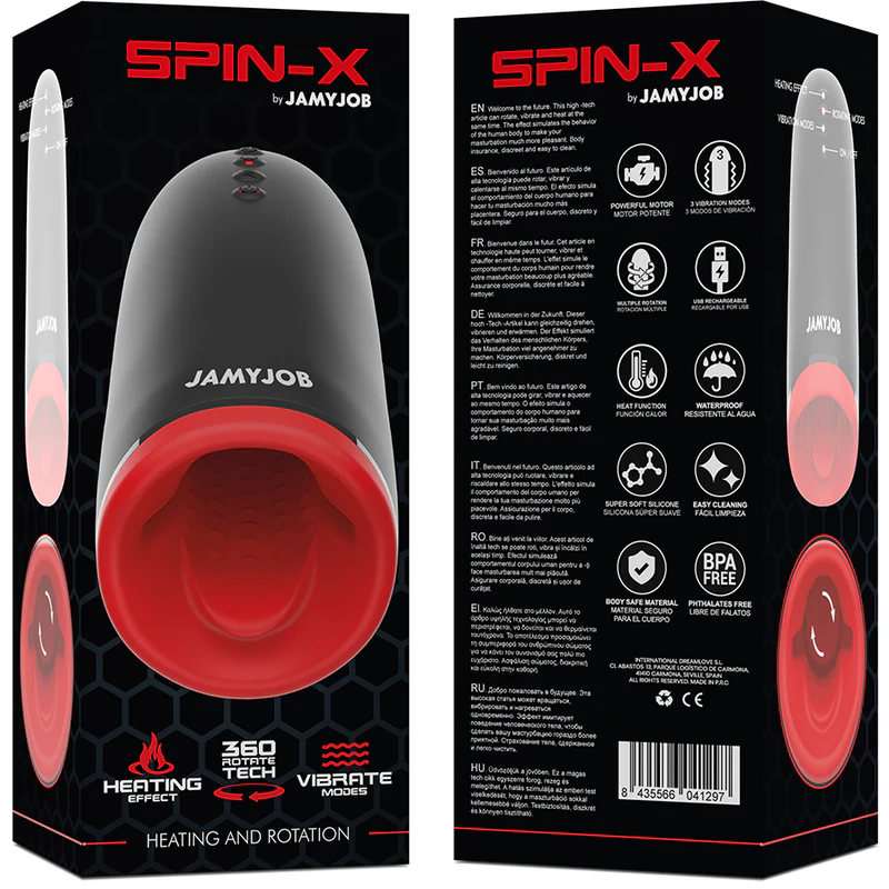 JAMYJOB - MASTURBADOR DE AQUECIMENTO E ROTAO SPIN-X - Image 8