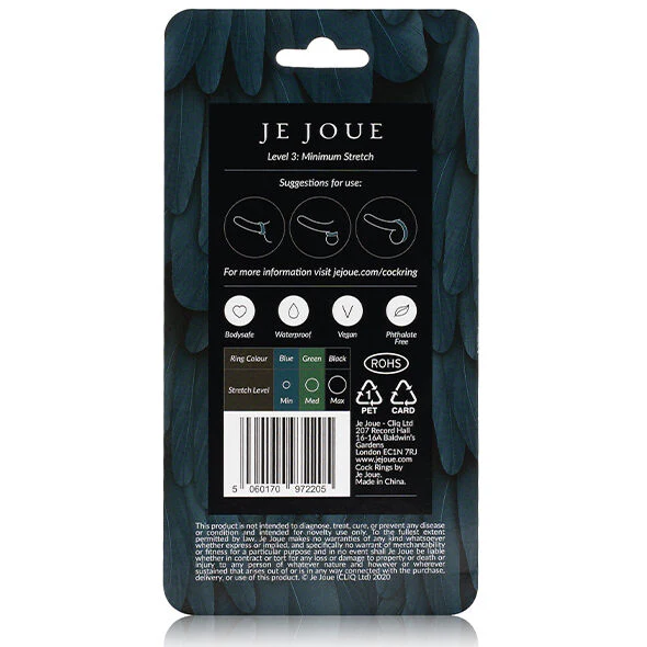 JE JOUE - ANEL DE SILICONE AZUL ESTRANGULAMENTO MÍNIMO - Image 5