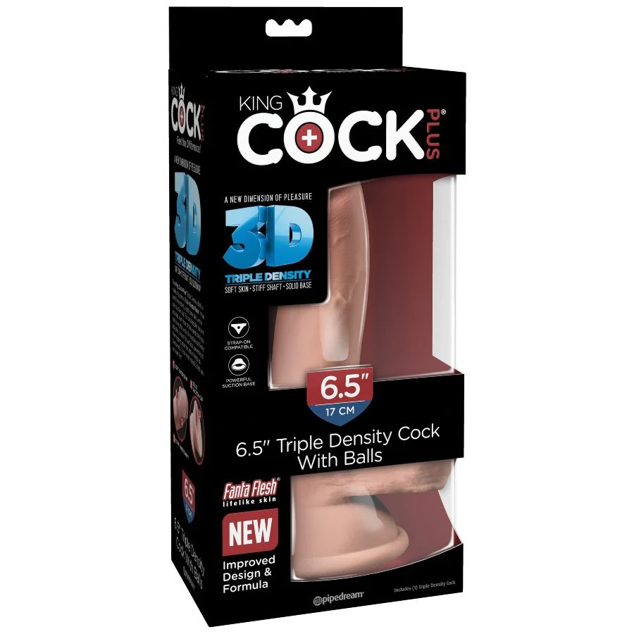 KING COCK - DILDO TRIPLA DENSIDADE 14 CM - Image 7