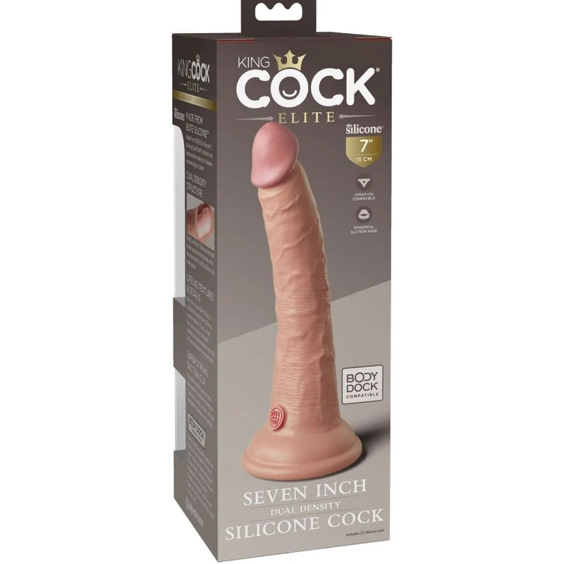 KING COCK - ELITE DILDO SILICONE REALISTA 17.8 CM - Image 4