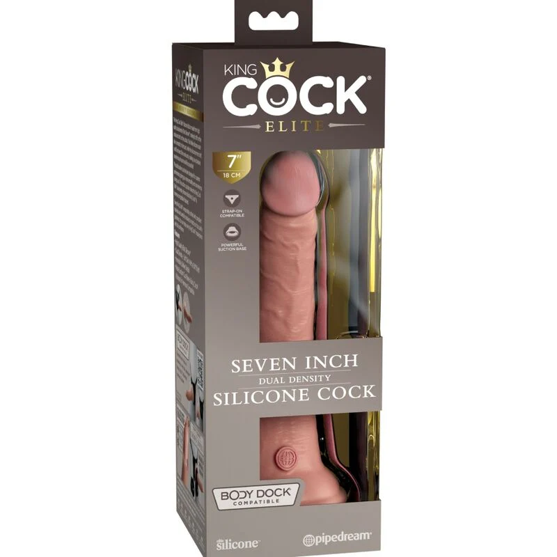 KING COCK - ELITE DILDO SILICONE REALISTA 17.8 CM - Image 5