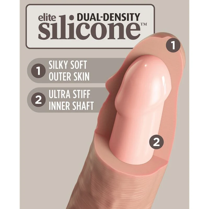 KING COCK - ELITE DILDO SILICONE REALISTA 28 CM - Image 4