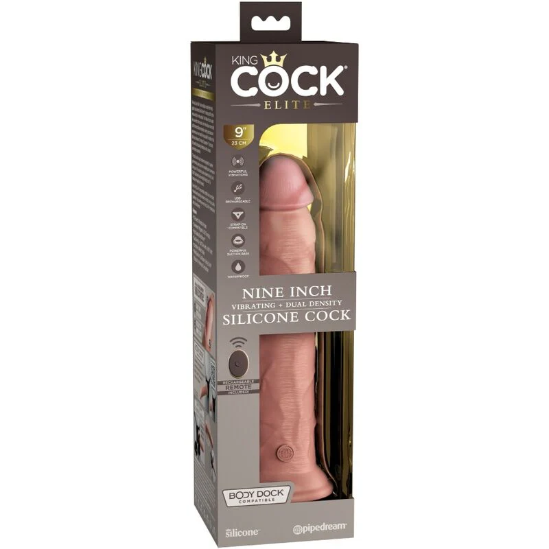 KING COCK - ELITE VIBRADOR DILDO REALÍSTICO E CONTROLE REMOTO DE SILICONE 23 CM - Image 7